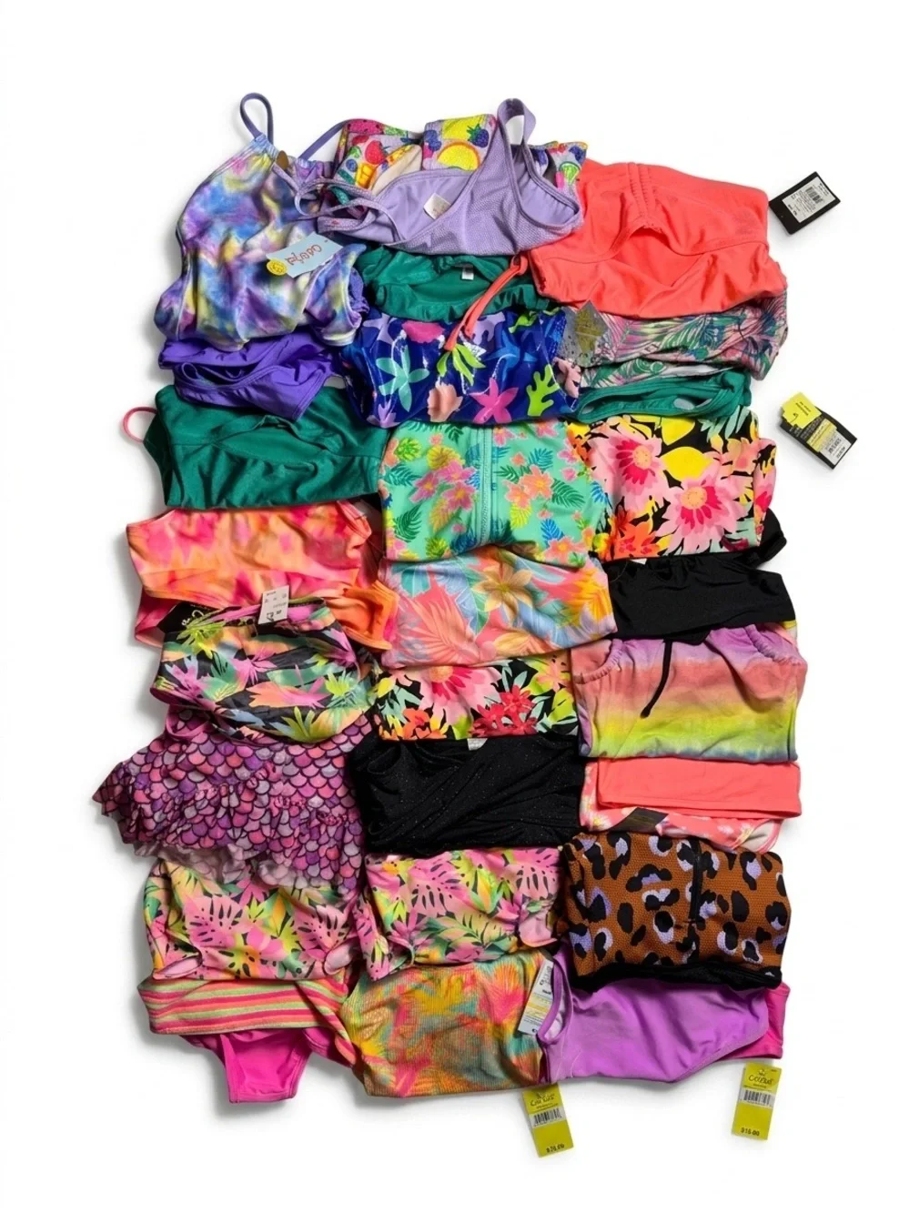 Bulk for Resellers Cat & Jack Girls Swim Mix — Bright Multi-Color Assortment